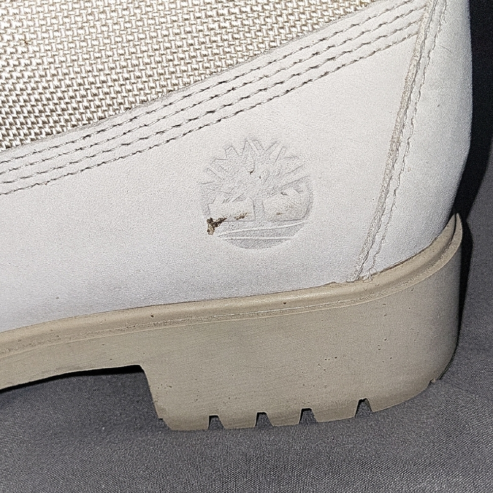 Timberland Women's White and Black Combat Boots - Picture 4 of 12